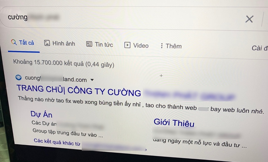 cong ty bat dong san bi hack website anh 1