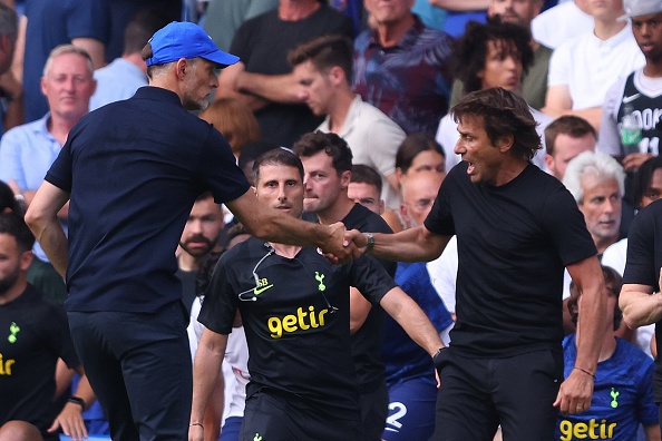 HLV Conte,  Tuchel nhan the do sau 2 lan xo xat anh 1