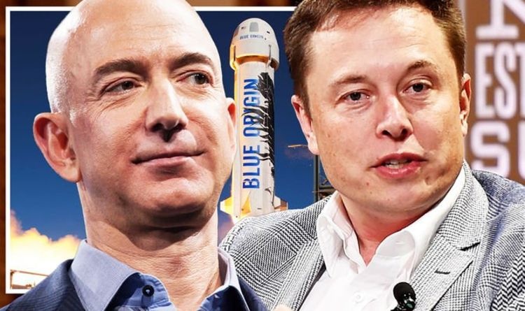 Canh tranh giua 2 ty phu,  Elon Musk,  Jeff Bezos anh 2