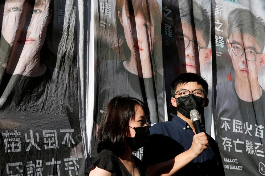 Joshua Wong du dinh ra tranh cu anh 1