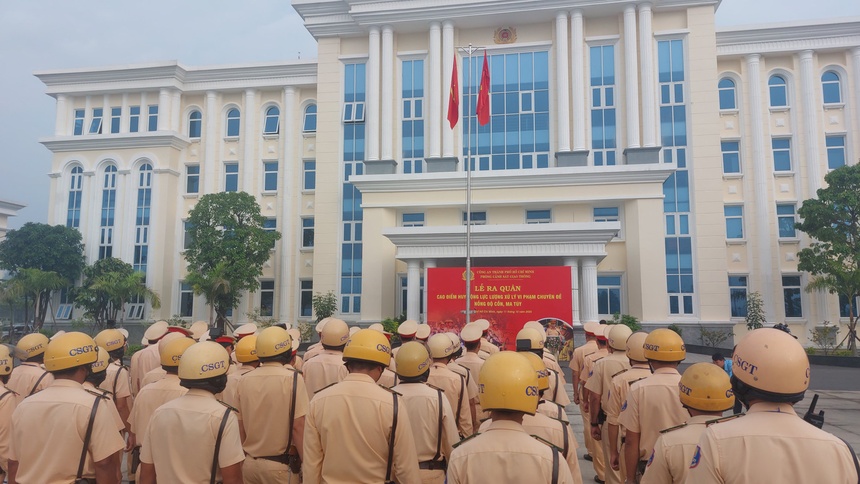 Canh sat hoa trang TP.HCM anh 1
