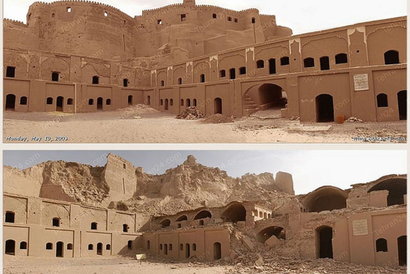 9. Arg-e Bam ở Iran : Khởi đầu là một trung tâm thương mại thịnh vượng trên con đường tơ lụa nổi tiếng trong suốt thời kỳ Sassanian (224-637 sau Công nguyên). Nằm ở phía đông nam Iran, Bam được xây dựng hoàn toàn bằng gạch bùn được làm bằng đất sét với một bức tường dày có 38 tháp canh bảo vệ thành trì, và một loạt các kênh nước nằm dưới đất. Thật không may, trận động đất năm 2003 đã phá hủy phần lớn các di tích lịch sử bằng gạch bùn ở Bam.