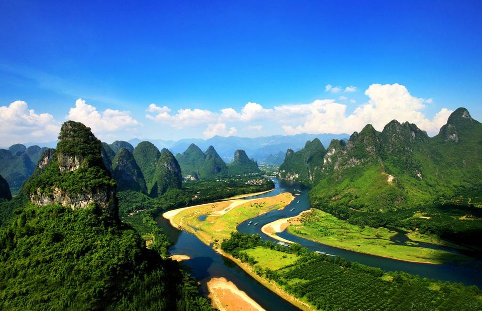 Quế Lâm được xưng tụng “phong cảnh nhất thiên hạ” một phần nhờ con sông Li trứ danh. Nguồn: Guilinchina.net