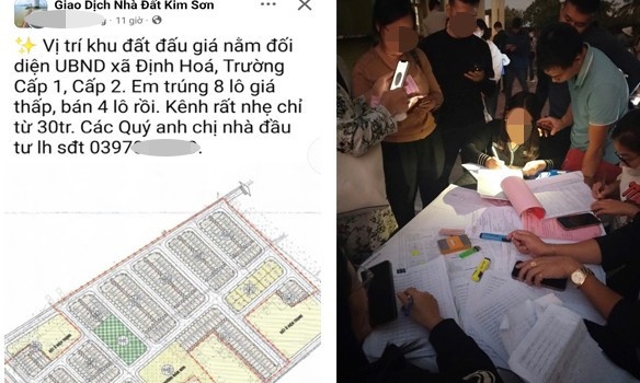 Đấu giá đất vùng quê: Chưa lên sàn 'cò đất' đổ về gây náo loạn