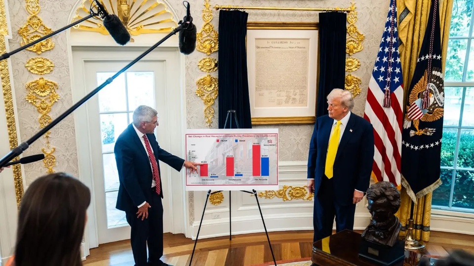 Ông Trump dát vàng Phòng Bầu dục