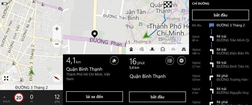 Ứng dụng HERE Maps sẽ trợ giúp phượt thủ trong những lúc lạc đường. Điểm đặc biệt của app này là có thể hoạt động không cần Wi-Fi hay 3G.