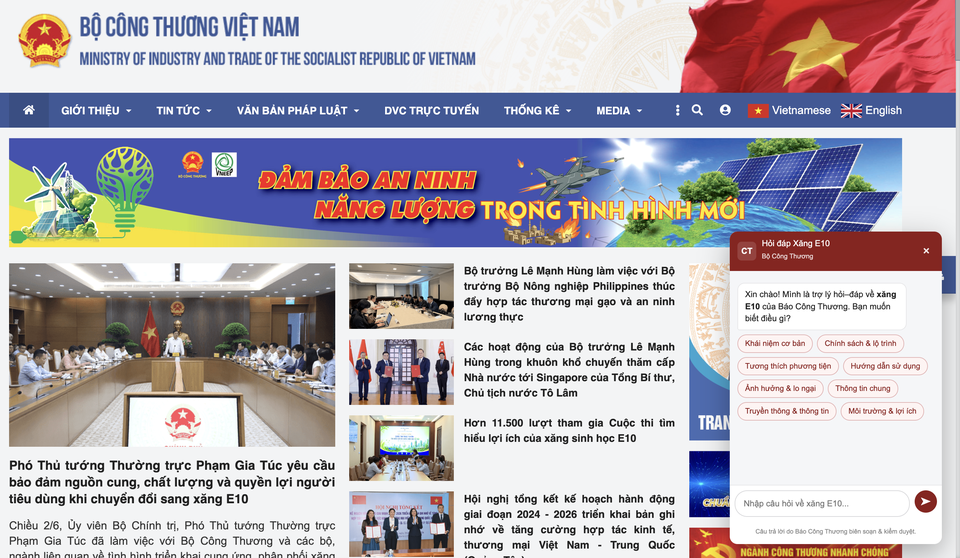 trien khai xang E10 anh 1
