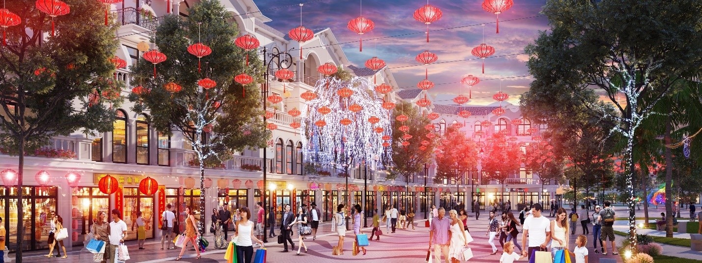 Chuỗi phố shop thương mại tạo nên nhịp sống sôi động cho Grand World Phú Quốc